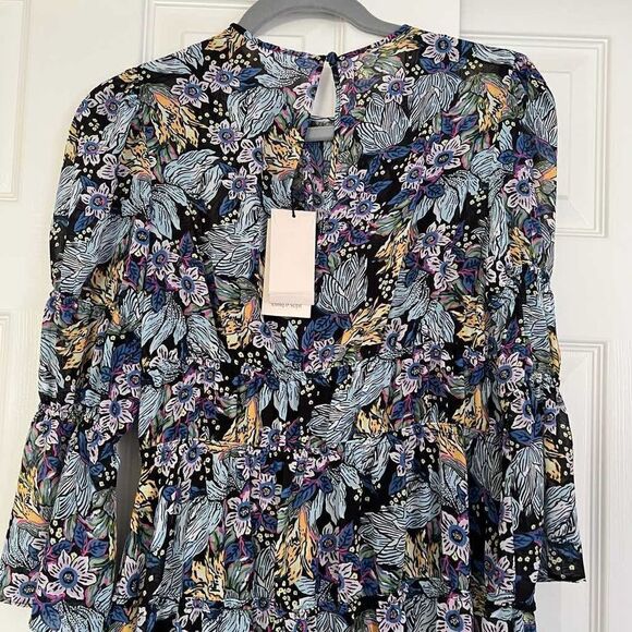 Cinq a Sept Paradise Floral June Minidress size 00 MSRP $345 - Picture 8 of 9